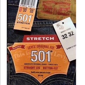 Men’s Levi 501 Button Fly Stretch 32x32